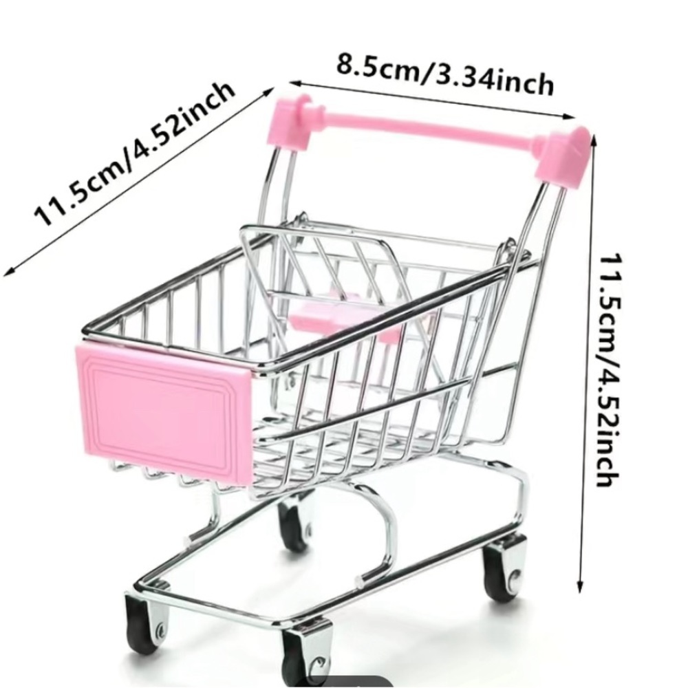 Mini Shopping Cart Storage/Perfect For Kids Pretend Shopping 🛍️ /Toy - 1PC - Picture 11 of 12
